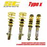 Honda Civic (ED2, ED3,ED4,ED6,ED7,ED9,EC8,EC9,EE8,EE9)  87-6/92 | MMA Eje delt. -850 Kg | Coilovers ST Suspension type X ST Susp