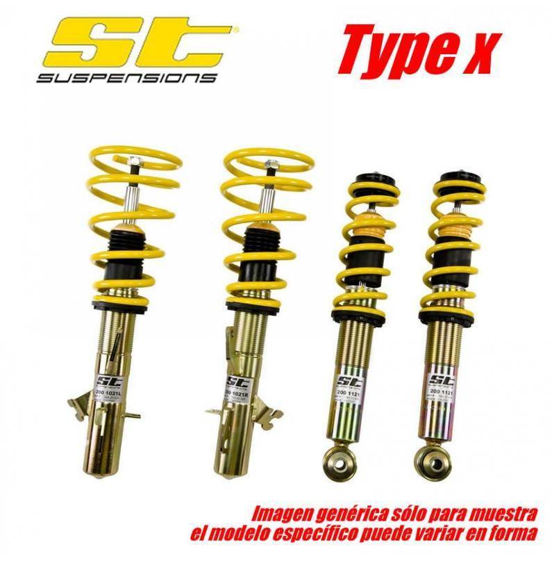 Seat Leon (5F) 2WD with twist beam rear axle susp strut Ø 50mm 11/12- | MMA Eje delt. -965 Kg | Coilovers ST Suspension type X S