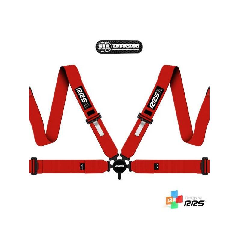 Cinturón arnés homologado FIA de 4 puntos RRS FIA EVO 4 2.5 kg red Cinturón arnés homologado FIA de 4 puntos RRS FIA EVO 4 2.5 kg red