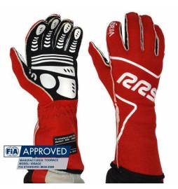 Guantes ignífugos FIA RRS FIA RRS DYNAMIC 2 gloves (External seams) - Black - FIA 8856-2018