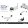 Set brazos suspensión delanteros Hardrace Audi A3 8V y 8Y, TT 8S , VW Golf 7 y 8 con rótulas uniball