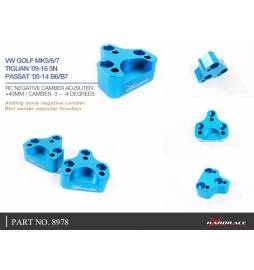 Kit camber negativo Audi A3/S3 8P, A3 8V & Golf 5-6-7 GTI/R, Seat León 1P / Altura: +40 MM /ancho :+20 MM / caída: -3/-4 grados