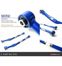Set brazos ajustablea eje tras. con rótulas uniball Hardrace para Mini Cooper MK3 F55/56 & BMW Serie 2 F45/46, X1 F48/49 15-   