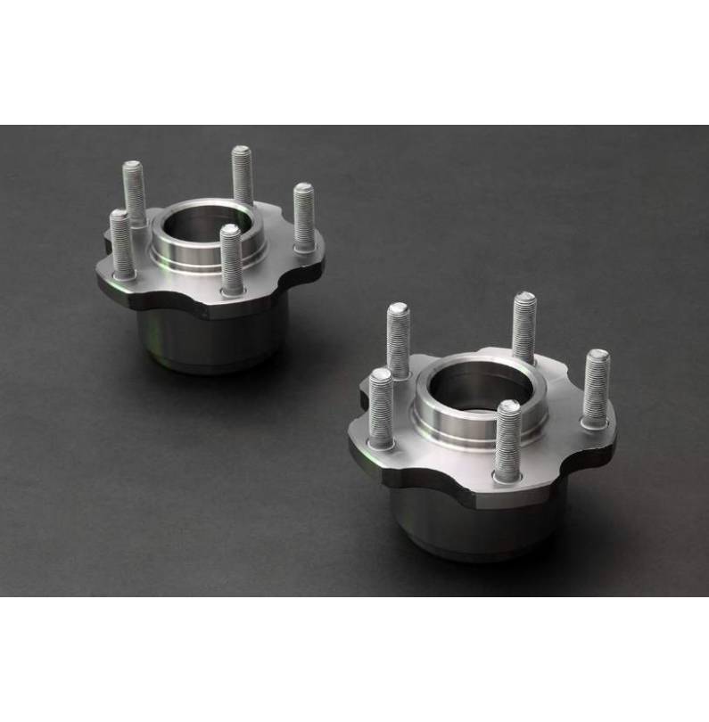 Kit 2 bujes delanteros reforzados Hardrace Nissan 200 SX S13, conversión de 4 a 5 tornillos 5x114.3 (incluyen cojinetes) Kit 2 bujes delanteros reforzados Hardrace Nissan 200 SX S13, conversión de 4 a 5 tornillos 5x114.3 (incluyen cojinetes)