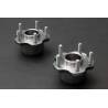 Kit 2 bujes delanteros reforzados Hardrace Nissan 200 SX S13, conversión de 4 a 5 tornillos 5x114.3 (incluyen cojinetes)