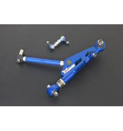 Set basculantes eje delt. Hardrace Versión 2 con rótulas uniball + tension rod + links  estab. Nissan 200 SX S13 & S14