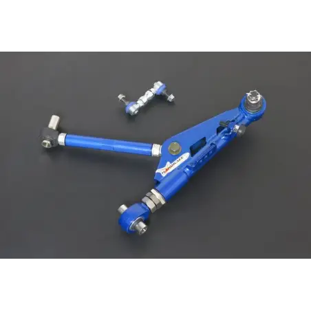 Set basculantes eje delt. Hardrace Versión 2 con rótulas uniball + tension rod + links  estab. Nissan 200 SX S13 & S14