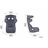 Asiento deportivo baket OMP de carbono preimpregnado HTE-R CARBON XL FIA