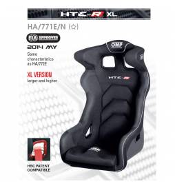 Asiento deportivo baket OMP HTE-R XL Fiberglass esmerilado homologado FIA