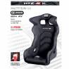 Asiento deportivo baket OMP HTE-R XL Fiberglass esmerilado homologado FIA