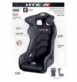 Asiento deportivo baket OMP HTE-R Fiberglass cogelada a la vista homologado FIA