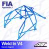 Audi S1 Quattro Barras antivuelco FIA AST Rollcages Motorsport type WELD IN 8 points variante V4 AST Roll Cages - 2