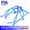 Audi S1 Quattro Barras antivuelco Motorsport FIA Multipoint WELD IN 10 points AST Rollcages variante V3 AST Roll Cages - 2