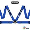 Cinturón arnés homologado FIA de 4 puntos RRS EVO 4 color azul