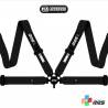 Cinturón arnés homologado FIA de 4 puntos RRS FIA EVO 4 2.5 kg black