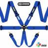 Cinturón Arnés homologado FIA de 6 puntos RRS EVO 6 color Azul