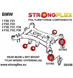 Audi A3 S3 8P TT 8J, Golf V/VI (GTI/R32) Leon 1P , Scirocco III , Tiguan I, Strongflex 226167A: Front suspension bush kit Strong