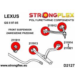Audi A6 C6 04-11 Quattro & All road, RS6 C6 04-11 Strongflex 026212A: Rear suspension bush kit Strongflex - 5