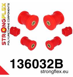 Audi Golf IV R32 | Leon 2WD 99-05 S3 99-03 | TT 8N FWD y Quattro | Strongflex 226086A: Front suspension bush kit SPORT Strongfle