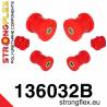 Audi Golf IV R32 | Leon 2WD 99-05 S3 99-03 | TT 8N FWD y Quattro | Strongflex 226086A: Front suspension bush kit SPORT Strongfle