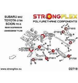 Audi A3 96-03 8L FWD & 4WD | Golf IV | Leon 2WD 99-05 | Octavia I 96-04 | Strongflex 226018B: Front suspension bush kit Strongfl