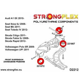 Audi A3 & S3 96-03 8L | Golf IV R32 | Leon 1M | Octavia I | TT 8N | (ALL 4WD) Strongflex 226121A: Full suspension bush kit SPORT