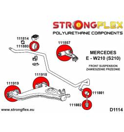 Audi A6 C6 04-11 Quattro and All Road Strongflex 026210A: Full suspension bush kit Strongflex - 2