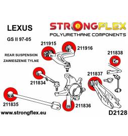 Audi A6 C6 04-11 Quattro & All road | Strongflex 026210A: Full suspension bush kit SPORT Strongflex - 5