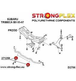 The Audi RS6 C6 04-11 Strongflex 026236B: Full suspension bush kit Strongflex - 4