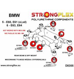 BMW E21 75-82 |  Strongflex 036098B: Full suspension bush kit Strongflex - 5