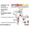 BMW E32 86-94 | E34 88-97 |  Strongflex 036171A: Front suspension bush kit SPORT Strongflex - 2