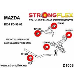 BMW E32 86-94 | E34 88-97 |  Strongflex 036171B: Front suspension bush kit Strongflex - 2