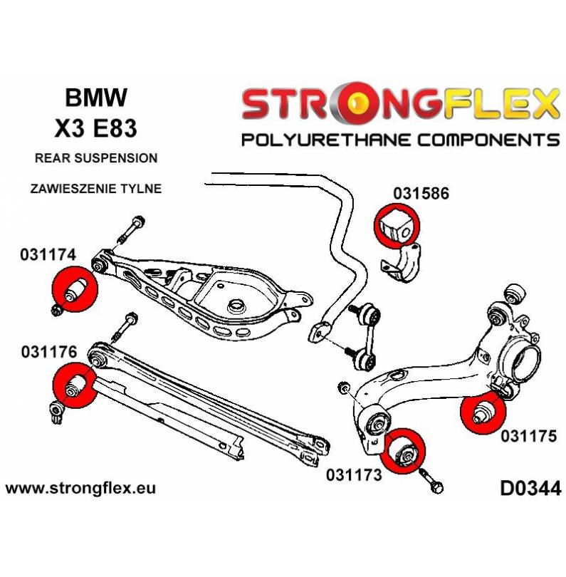 BMW E30 82-91 |  Strongflex 036103A: Full suspension bush kit SPORT