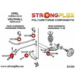 BMW E30 82-91 |  Strongflex 036103A: Full suspension bush kit SPORT Strongflex - 5