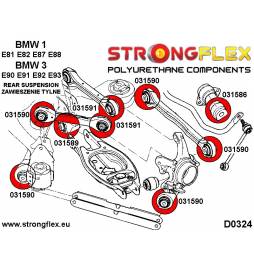 The BMW E36 Compact  Strongflex 036108B: Full suspension bush kit Strongflex - 3