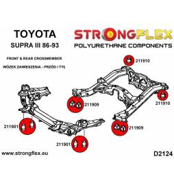 BMW E36 Compact |  Strongflex 036108A: Full suspension bush kit SPORT Strongflex - 5