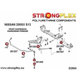 BMW E46 All models| E85 02-08 | E86 02-08 | X3 E83 03-10 | Z4 E89 inc. M  Strongflex 036119A: Rear beam mounting bush kit SPORT 