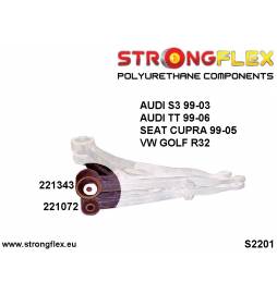 BMW E46 All models E85 02-08 | E86 02-08 | X3 E83 03-10 | Z4 E89 | Z4 M E85/E86 | Strongflex 036119B: Rear beam mounting bushes 