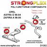 BMW E114 1500–2002 | E21 75-82 | E28  | E30 | E36 Compact | Z3   Strongflex 036232A: Rear trailing arm bush kit eccentric SPORT
