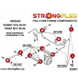 BMW E81 E82 E87 E88 04-11 E90 E91 E92 E93 05-11 E88  Strongflex 036215A: Full suspension bush kit Strongflex - 3