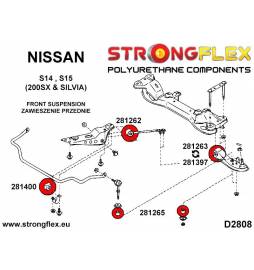 BMW E81 E82 E87 E88 04-11 | E90 E91 E92 E93 05-11 |  Strongflex 036215A: Full suspension bush kit SPORT Strongflex - 6