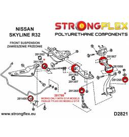 BMW E81 E82 E87 E88 04-11 | E90 E91 E92 E93 05-11 |  Strongflex 036215B: Full suspension bush kit