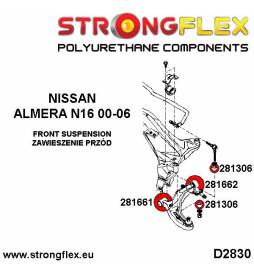 BMW E36 E36 M3  Strongflex 036105B: Full suspension bush kit Strongflex - 3
