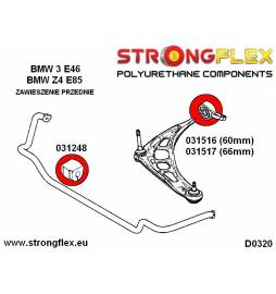 BMW E32 86-94 | E34 88-97 |  Strongflex 036173A: Full suspension bush kit SPORT