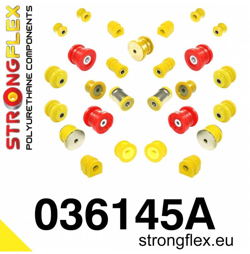 BMW E46 | E46 Compact | E46 XI XD | Strongflex 036145B: Full suspension bush kit BMW E46 | E46 Compact | E46 XI XD | Strongflex 036145B: Full suspension bush kit
