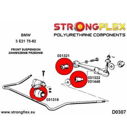 BMW E46 E46 Compact E46 XI XD  Strongflex 036145B: Full suspension bush kit Strongflex - 3