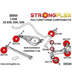 BMW E46 E46 Compact E46 XI XD  Strongflex 036206A: Suspension bush kit Strongflex - 3