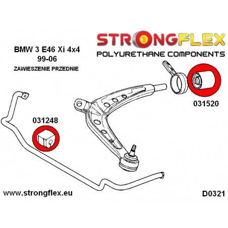BMW E46 | E46 Compact | E46 XI XD |  Strongflex 036206B: Suspension bush kit