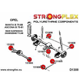 BMW X3 E83 03-10 |  Strongflex 036246A: Suspension bush kit SPORT