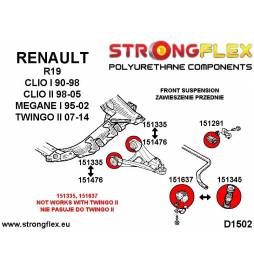 BMW X3 E83 03-10 |  Strongflex 036246B: Suspension bush kit